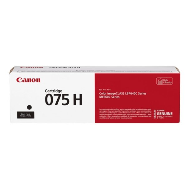 Canon 075H BK original toner XL sort - 3500 sider